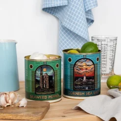 Medium storage tins (set of 2) - Cornish salt and pepper