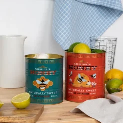 Medium storage tins (set of 2) - Honey