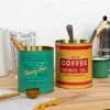 Medium storage tins (set of 2) - Vintage coffee