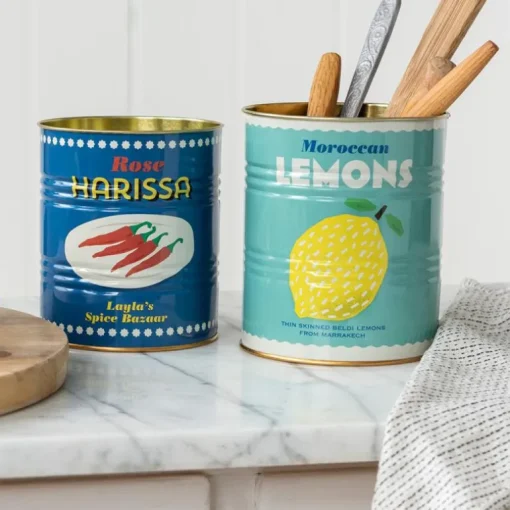 Medium storage tins (set of 2) - LEMONS & HARISSA