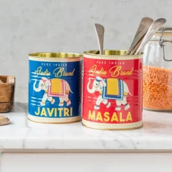 Medium storage tins (set of 2) - MASALA & JAVITRI