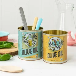 Medium storage tins (set of 2) - OLIVE OIL