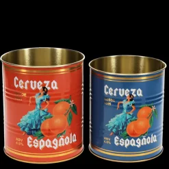 Medium storage tins (set of 2) - Cerveza Española