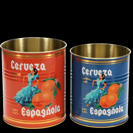 Medium storage tins (set of 2) - Cerveza Española