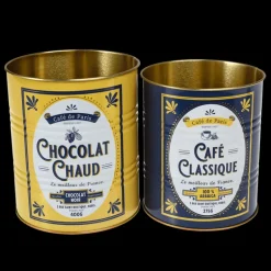 Medium storage tins (set of 2) - Cafe de Paris