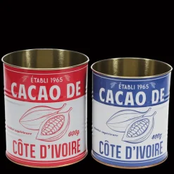 Medium storage tins (set of 2) - Cacao