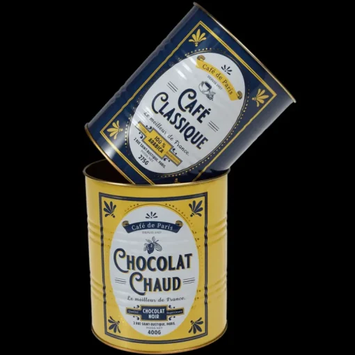 Medium storage tins (set of 2) - Cafe de Paris