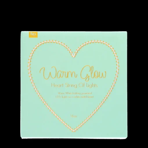 Metal heart LED light - 14cm