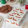 Mince pie storage tin - Festive Sausage Dog