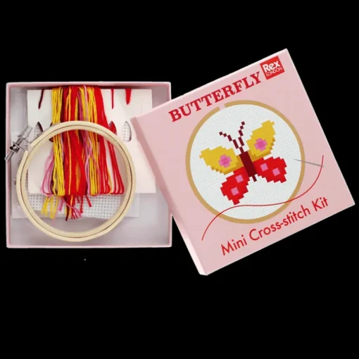 Mini cross-stitch kit - Butterfly