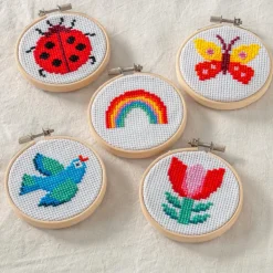Mini cross-stitch kit - Tulip
