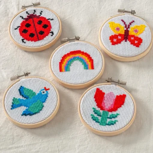 Mini cross-stitch kit - Tulip