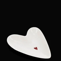 Mini glossy ceramic trinket dish - Heart