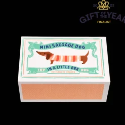 Mini sausage dog in a little box - Sausage Dog soft toy