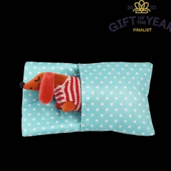 Mini sausage dog in a little box - Sausage Dog soft toy