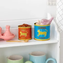 Mini storage tins (set of 2) - LEOPARD