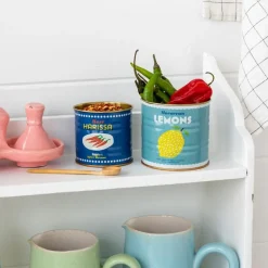 Mini storage tins (set of 2) - LEMONS & HARISSA