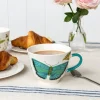 New bone china mug 550ml - Butterfly