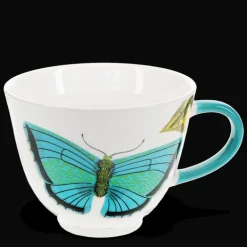 New bone china mug 550ml - Butterfly