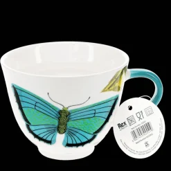 New bone china mug 550ml - Butterfly