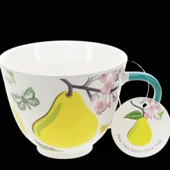 New bone china mug 550ml - Pear