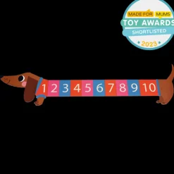 Number floor puzzle (16 pieces) - Sausage Dog