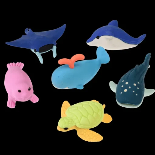 Ocean animal erasers (set of 6)