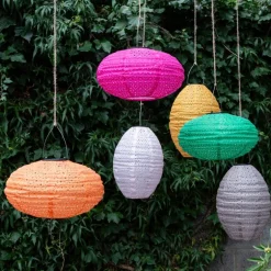 Outdoor solar UFO lantern - Orange