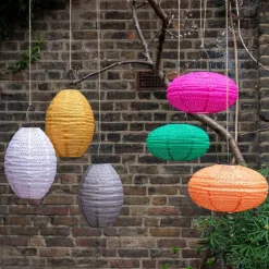 Outdoor solar UFO lantern - Orange