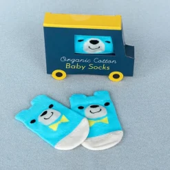 Pair of baby socks - Blue bear