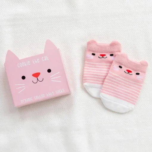 Pair of baby socks - Cookie the Cat