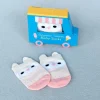 Pair of baby socks - Pink owl