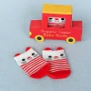 Pair of baby socks - Red cat