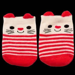Pair of baby socks - Red cat