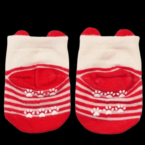 Pair of baby socks - Red cat
