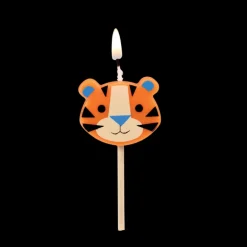 Party cake candles (set of 6) - Ziggy the Tiger