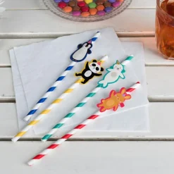 Party straws (pack of 4) - Party Animals