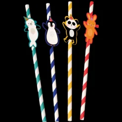 Party straws (pack of 4) - Party Animals