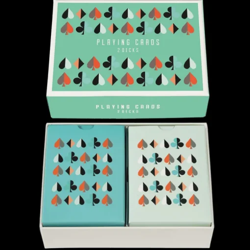 Playing cards in a box - Two decks