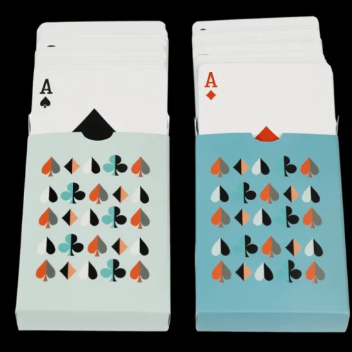 Playing cards in a box - Two decks