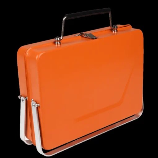 Portable suitcase BBQ - Burnt orange
