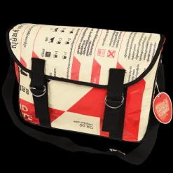 Recycled cement bag courier satchel