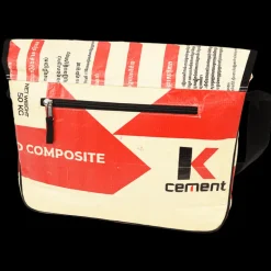 Recycled cement bag courier satchel