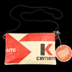 Recycled cement bag travel pouch