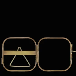 Rounded standing brass frame 10x10cm