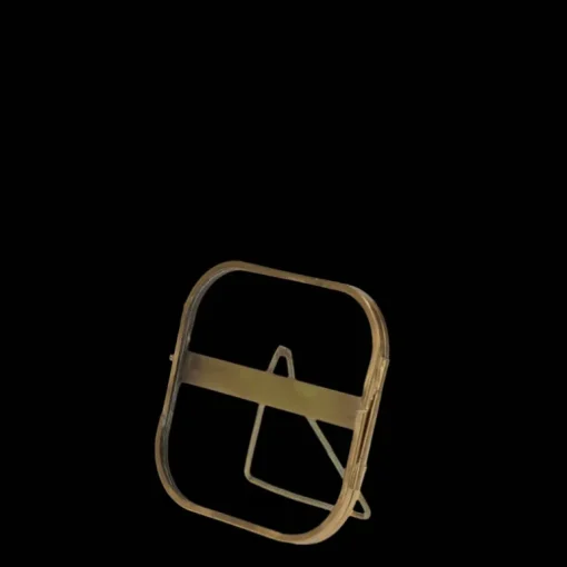 Rounded standing brass frame 10x10cm