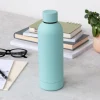 Rubber coated steel bottle 500ml - Eggshell blue