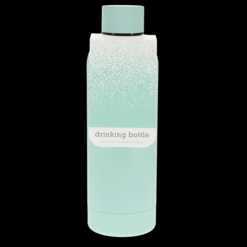 Rubber coated steel bottle 500ml - Eggshell blue