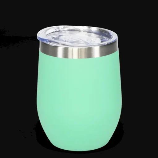 Rubber coated travel cup 350ml - Mint green