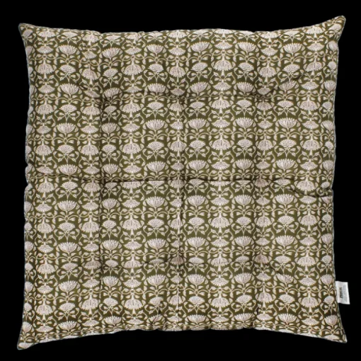 Seat pad cushion (37x37cm) - Brown lily